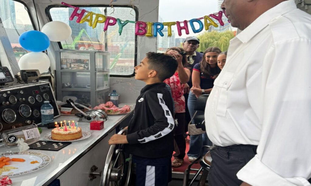 Birthday food and decorations