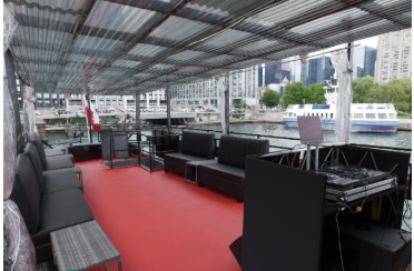 Covered deck seating