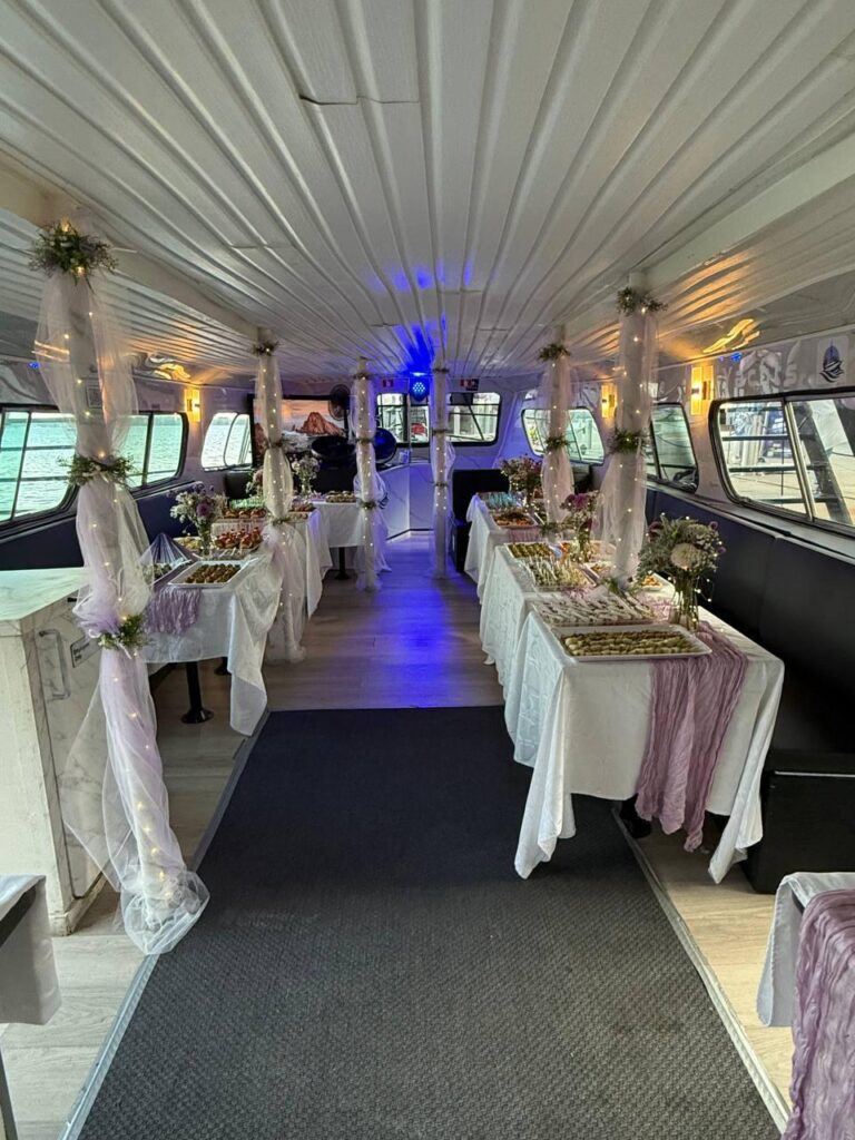 Decorated dining cabin