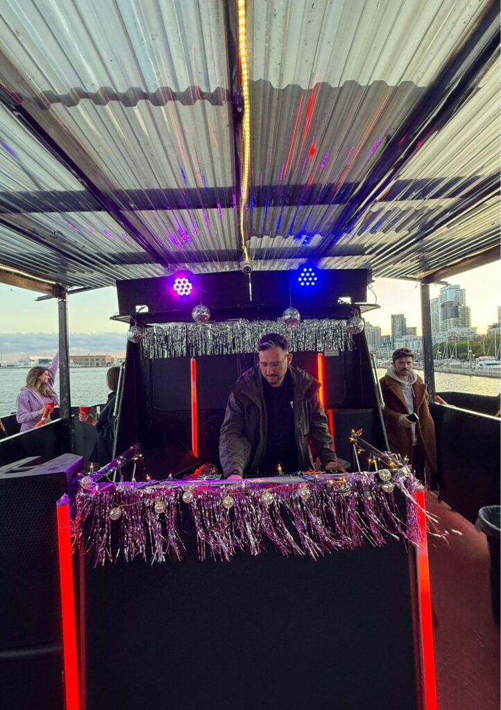 Evening event on the yacht