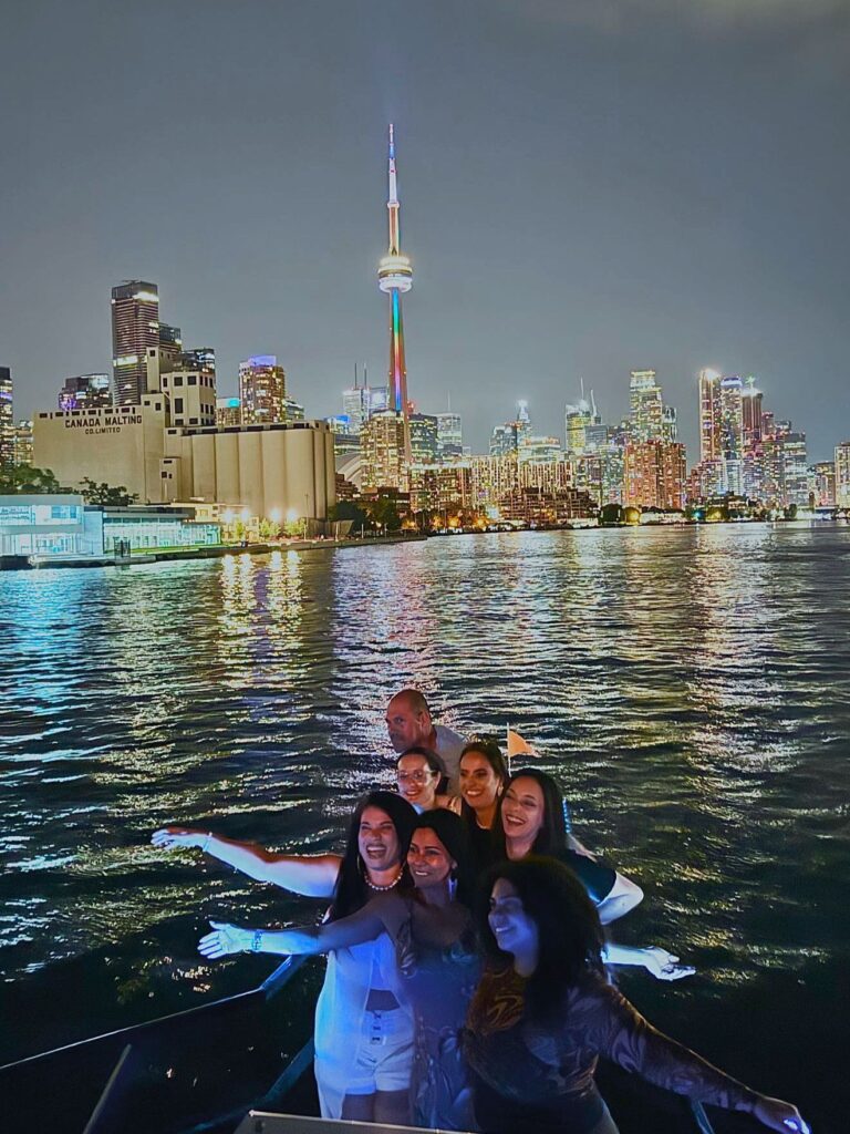 Guests enjoying a skyline cruise