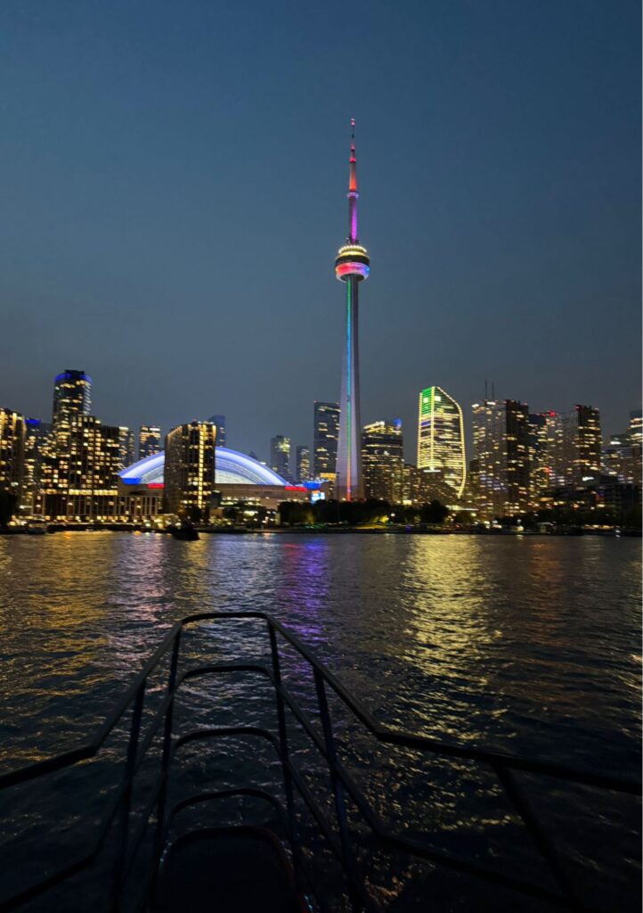 Toronto skyline from the stern