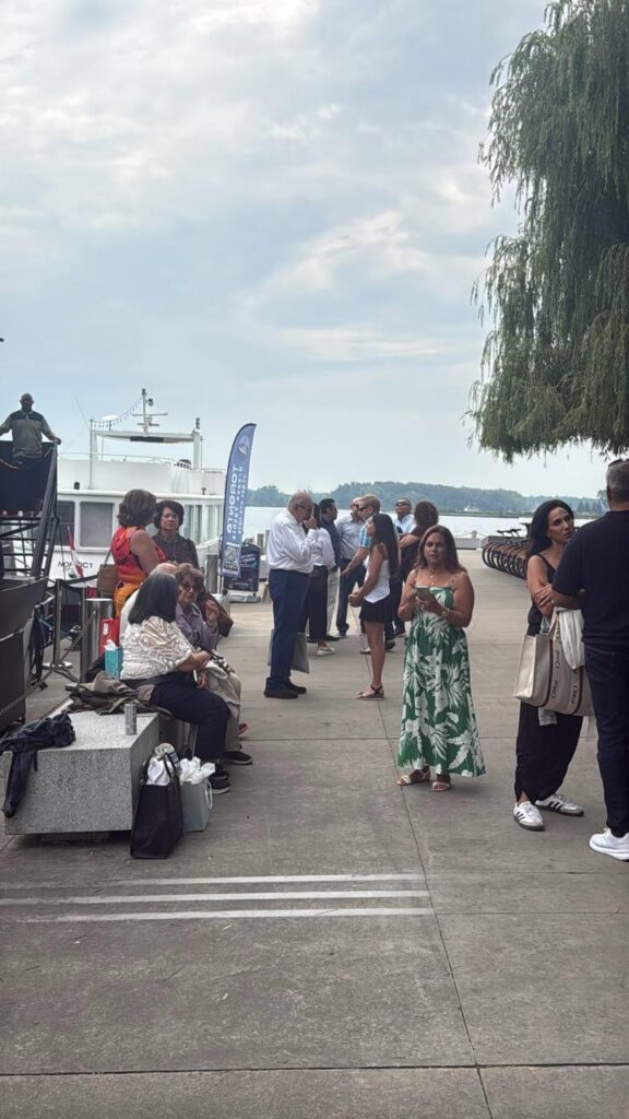 Waterfront event gathering